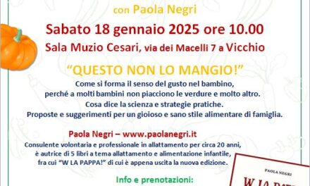 W la pappa – incontro con Paola Negri 18.01.2025